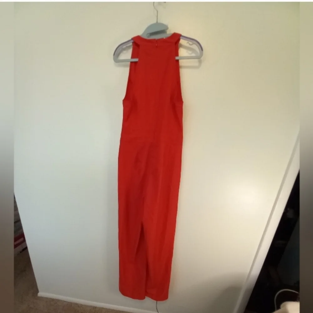 Strut & Bolt Sleeveless Red Jumpsuit Pantsuit - Picture 3 of 11